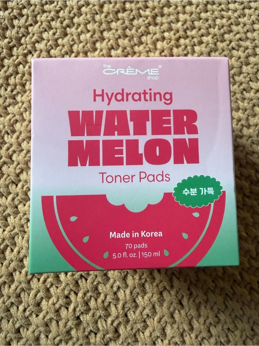 The Crème Shop Hydrating Watermelon Toner Pads & Spot Treatment - Pink/Green